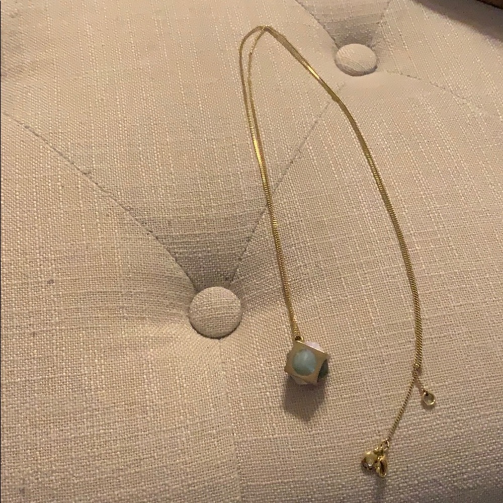 J. Crew cube pendant necklace